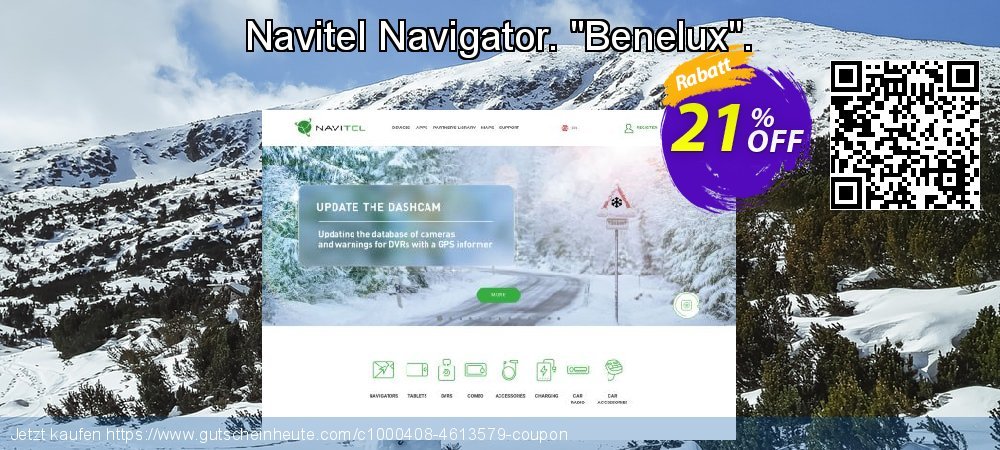 Navitel Navigator. "Benelux". uneingeschränkt Rabatt Bildschirmfoto