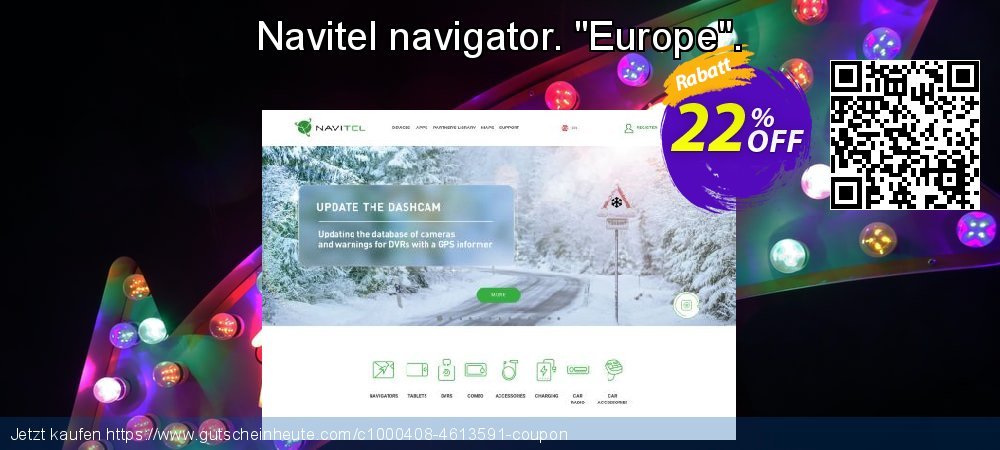 Navitel navigator. "Europe". wunderschön Preisreduzierung Bildschirmfoto