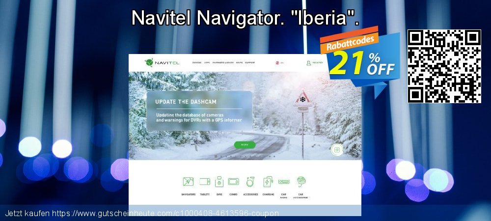 Navitel Navigator. "Iberia". verwunderlich Rabatt Bildschirmfoto
