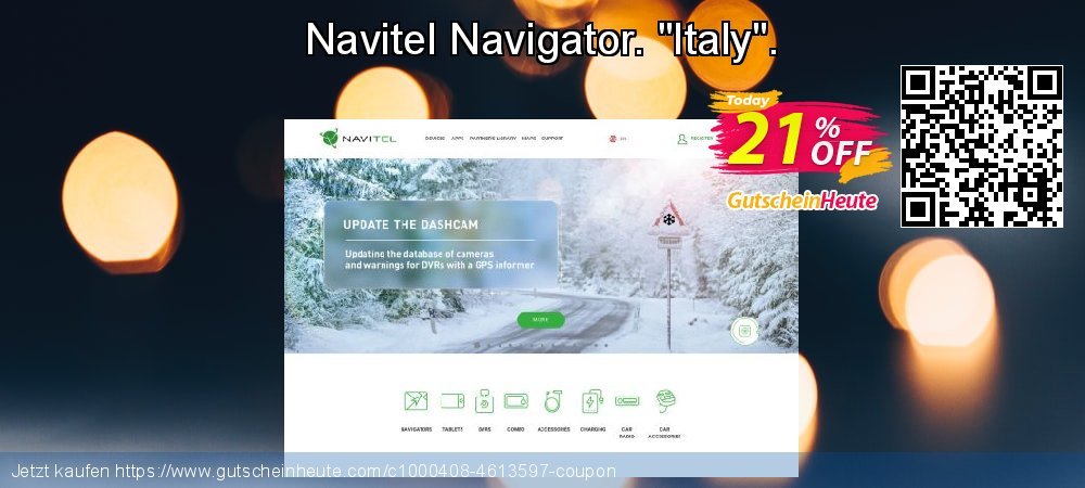 Navitel Navigator. "Italy". toll Ermäßigungen Bildschirmfoto