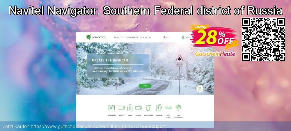 Navitel Navigator. Southern Federal district of Russia umwerfende Nachlass Bildschirmfoto