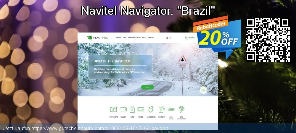 Navitel Navigator. "Brazil" atemberaubend Verkaufsförderung Bildschirmfoto