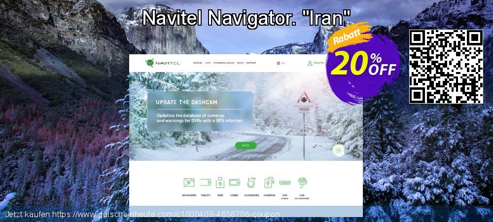 Navitel Navigator. "Iran" ausschließlich Ermäßigung Bildschirmfoto