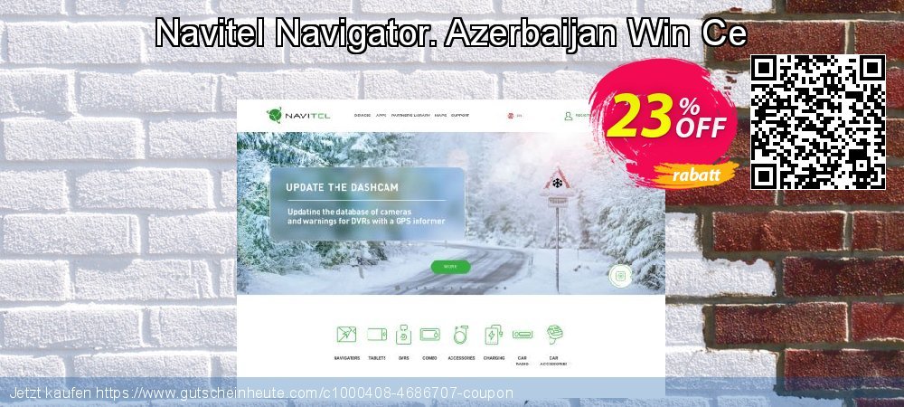 Navitel Navigator. Azerbaijan Win Ce exklusiv Außendienst-Promotions Bildschirmfoto