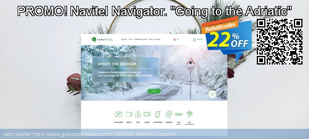 PROMO! Navitel Navigator. "Going to the Adriatic" umwerfende Angebote Bildschirmfoto