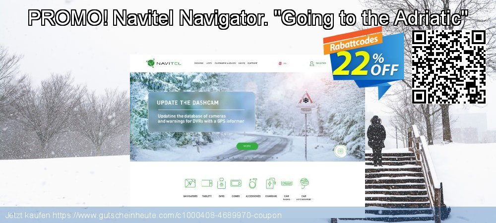 PROMO! Navitel Navigator. "Going to the Adriatic" fantastisch Ausverkauf Bildschirmfoto