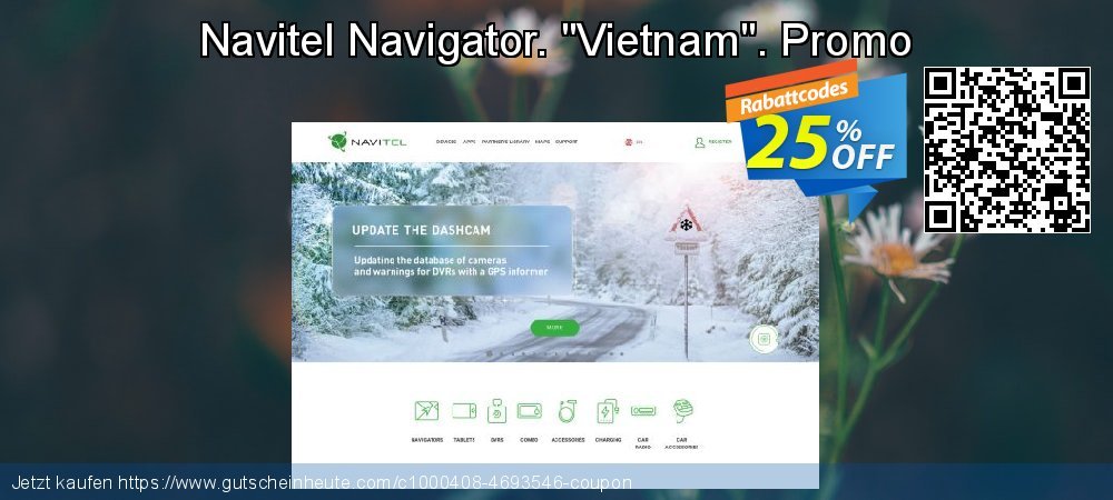 Navitel Navigator. "Vietnam". Promo toll Sale Aktionen Bildschirmfoto