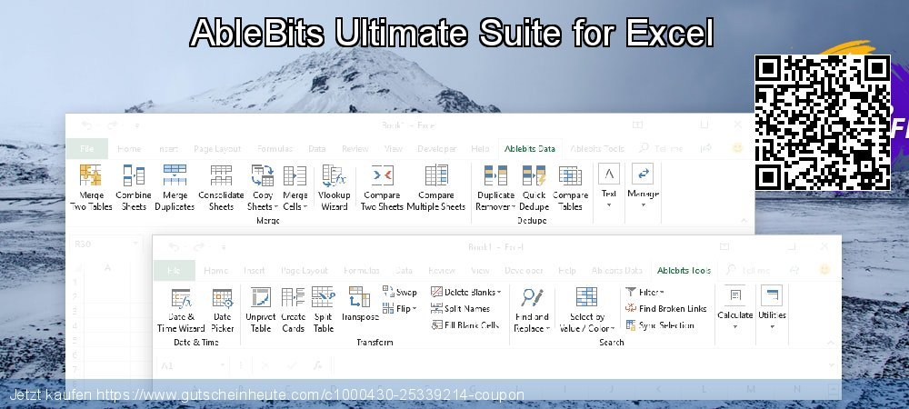 AbleBits Ultimate Suite for Excel wundervoll Verkaufsförderung Bildschirmfoto