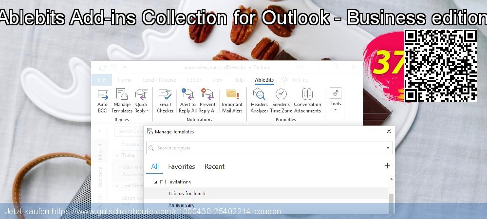 Ablebits Add-ins Collection for Outlook - Business edition aufregenden Ermäßigung Bildschirmfoto