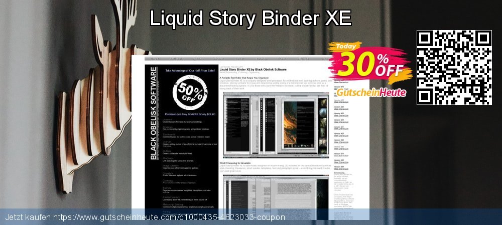 Liquid Story Binder XE wunderschön Ermäßigungen Bildschirmfoto