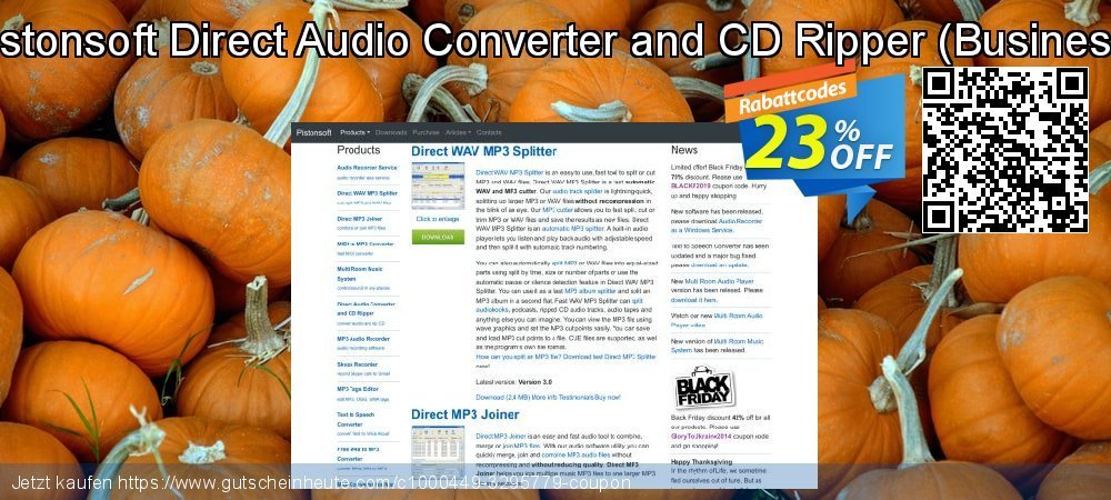 Pistonsoft Direct Audio Converter and CD Ripper - Business  umwerfenden Ermäßigung Bildschirmfoto