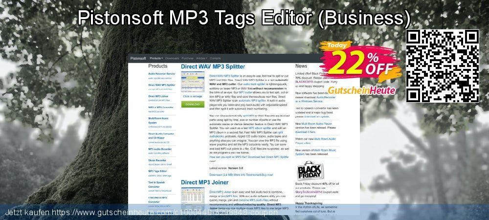 Pistonsoft MP3 Tags Editor - Business  umwerfenden Sale Aktionen Bildschirmfoto