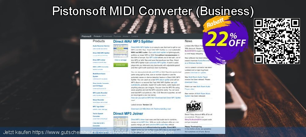 Pistonsoft MIDI Converter - Business  geniale Preisnachlässe Bildschirmfoto