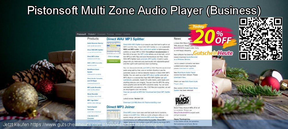 Pistonsoft Multi Zone Audio Player - Business  formidable Preisnachlass Bildschirmfoto