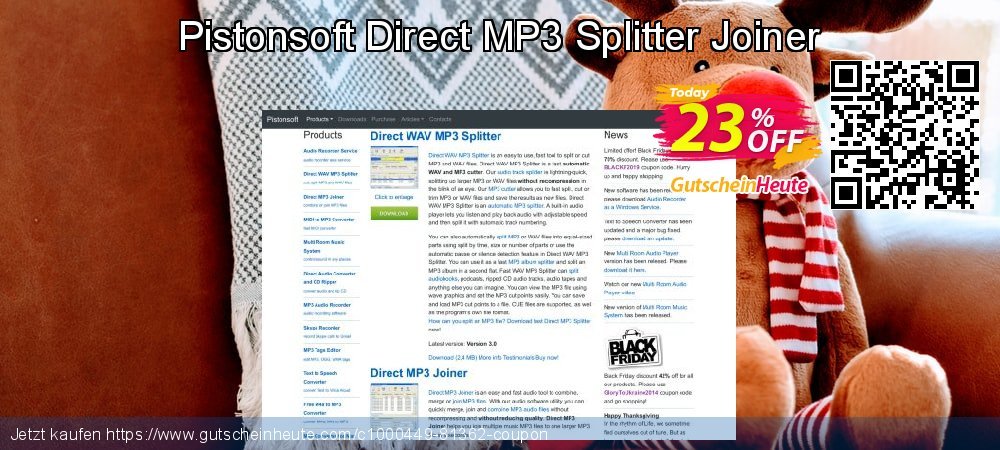 Pistonsoft Direct MP3 Splitter Joiner beeindruckend Rabatt Bildschirmfoto