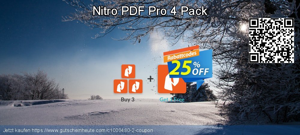 Nitro PDF Pro 4 Pack spitze Preisnachlässe Bildschirmfoto