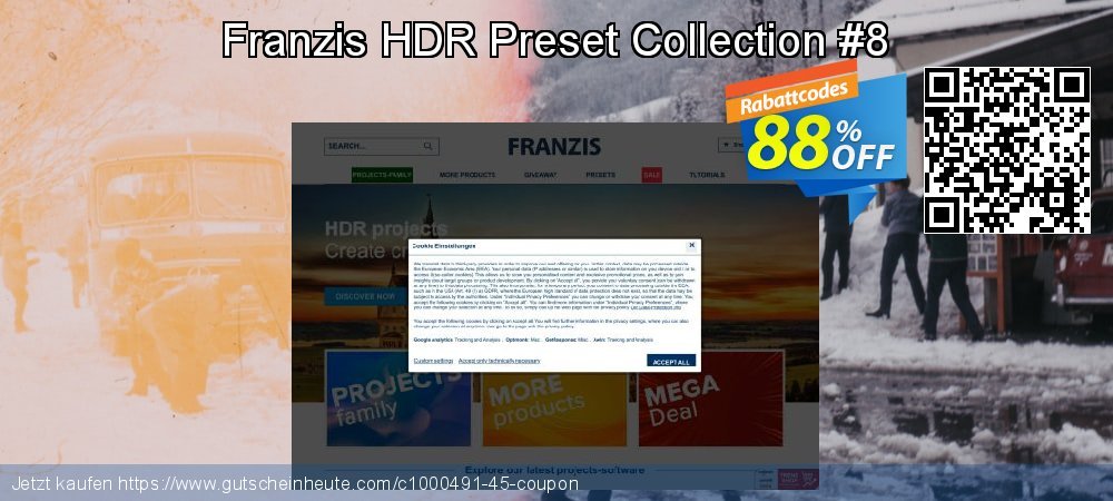 Franzis HDR Preset Collection #8 Sonderangebote Angebote Bildschirmfoto