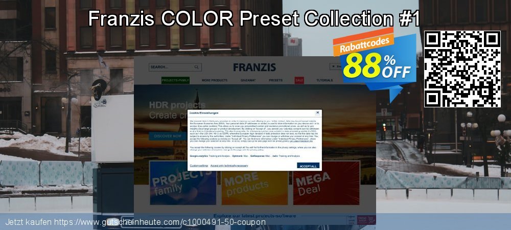 Franzis COLOR Preset Collection #1 wunderbar Disagio Bildschirmfoto
