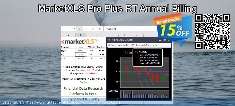 MarketXLS Pro Plus RT Annual Billing formidable Verkaufsförderung Bildschirmfoto