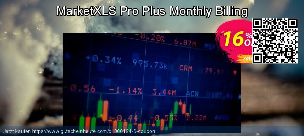 MarketXLS Pro Plus Monthly Billing Exzellent Preisreduzierung Bildschirmfoto