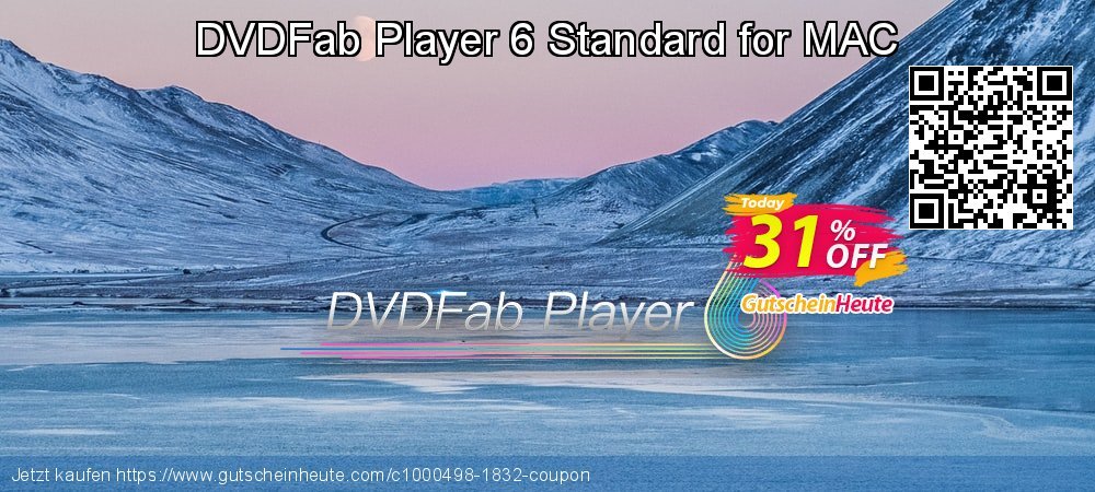 DVDFab Player 6 Standard for MAC umwerfende Diskont Bildschirmfoto