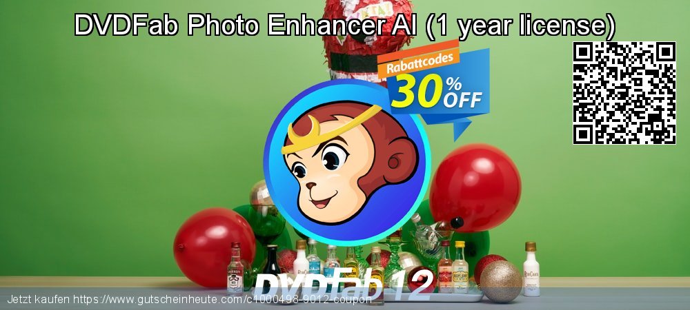 DVDFab Photo Enhancer AI - 1 year license  super Preisreduzierung Bildschirmfoto