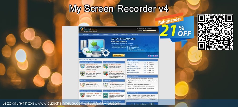 My Screen Recorder v4 wundervoll Angebote Bildschirmfoto
