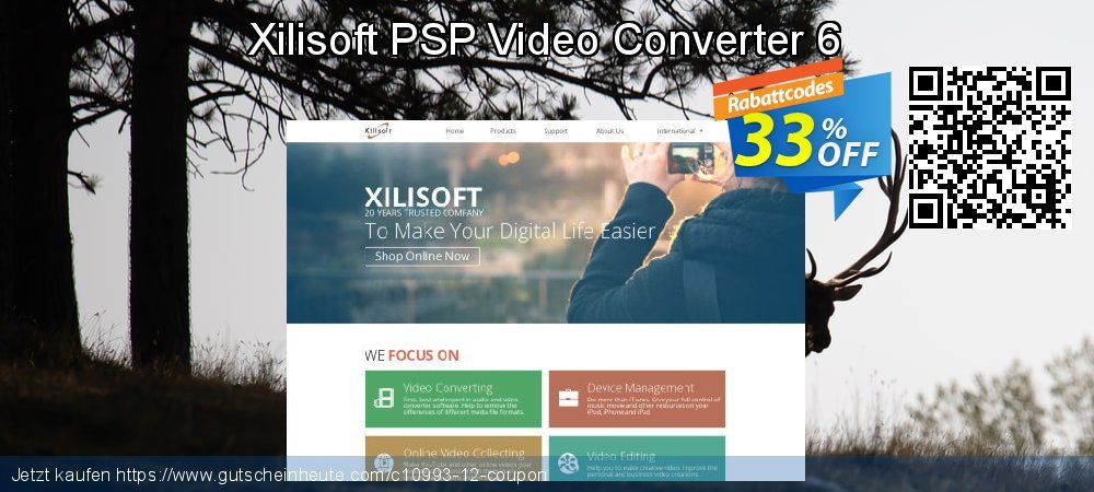 Xilisoft PSP Video Converter 6 ausschließlich Preisnachlass Bildschirmfoto