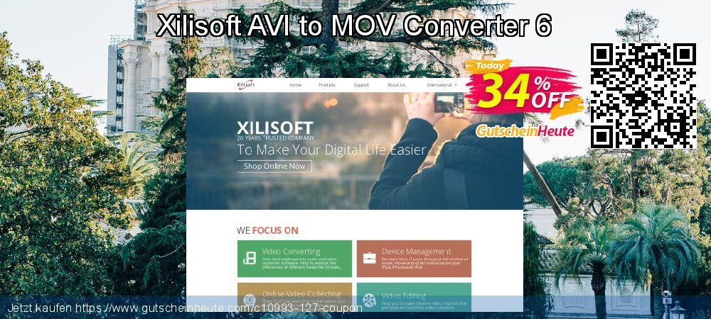 Xilisoft AVI to MOV Converter 6 super Beförderung Bildschirmfoto