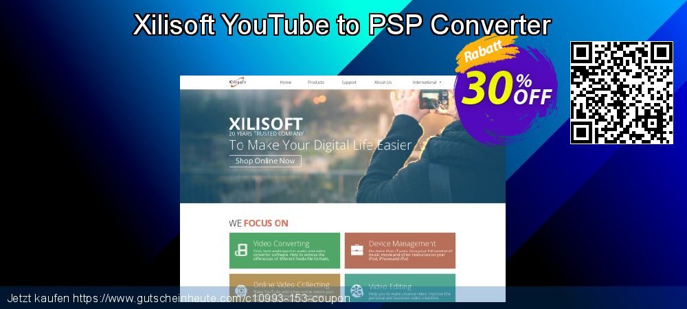Xilisoft YouTube to PSP Converter unglaublich Ermäßigung Bildschirmfoto