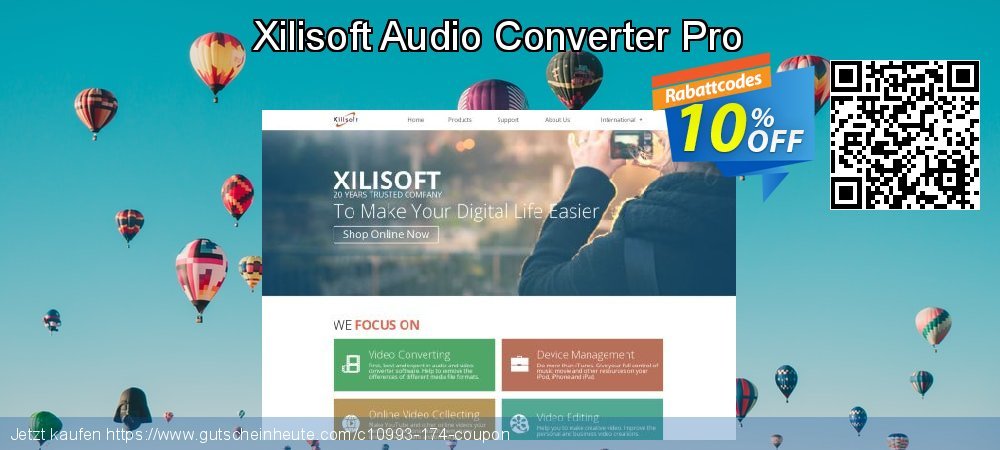 Xilisoft Audio Converter Pro genial Außendienst-Promotions Bildschirmfoto