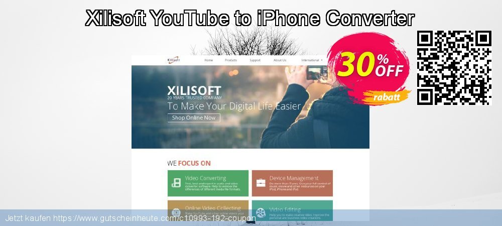 Xilisoft YouTube to iPhone Converter wundervoll Preisreduzierung Bildschirmfoto