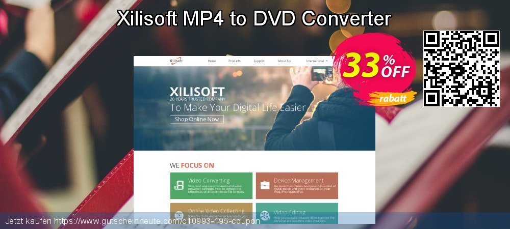 Xilisoft MP4 to DVD Converter verwunderlich Beförderung Bildschirmfoto