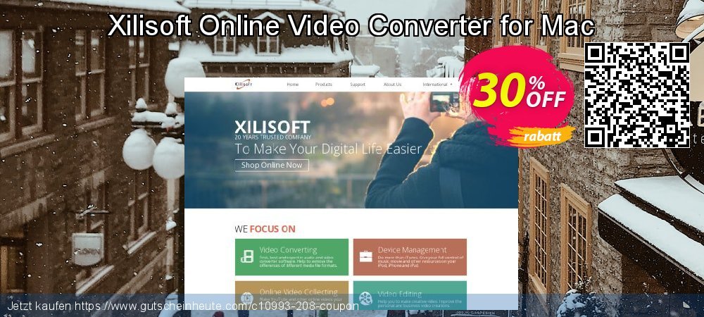 Xilisoft Online Video Converter for Mac exklusiv Außendienst-Promotions Bildschirmfoto