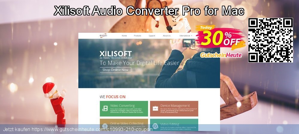 Xilisoft Audio Converter Pro for Mac ausschließlich Preisnachlass Bildschirmfoto