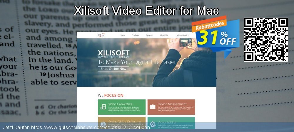 Xilisoft Video Editor for Mac Sonderangebote Sale Aktionen Bildschirmfoto