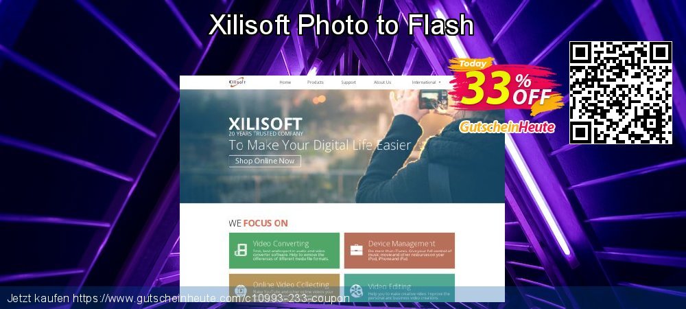 Xilisoft Photo to Flash umwerfenden Preisnachlässe Bildschirmfoto