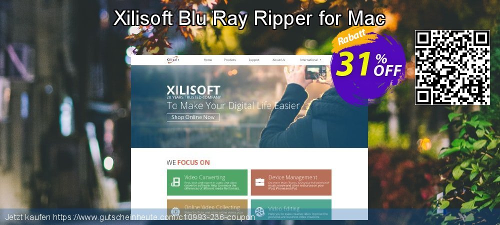 Xilisoft Blu Ray Ripper for Mac genial Nachlass Bildschirmfoto