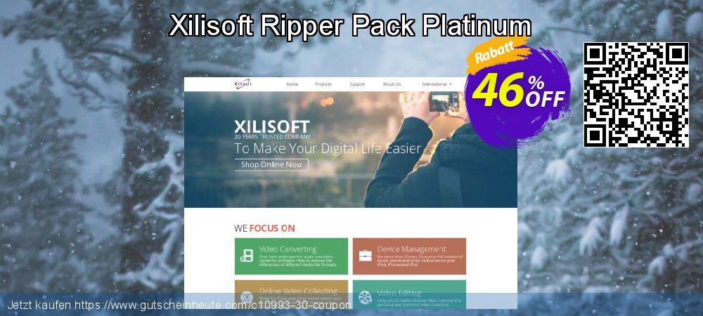 Xilisoft Ripper Pack Platinum toll Preisnachlass Bildschirmfoto
