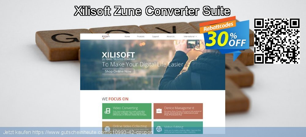 Xilisoft Zune Converter Suite uneingeschränkt Verkaufsförderung Bildschirmfoto