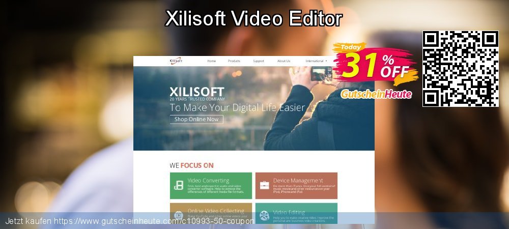 Xilisoft Video Editor großartig Rabatt Bildschirmfoto