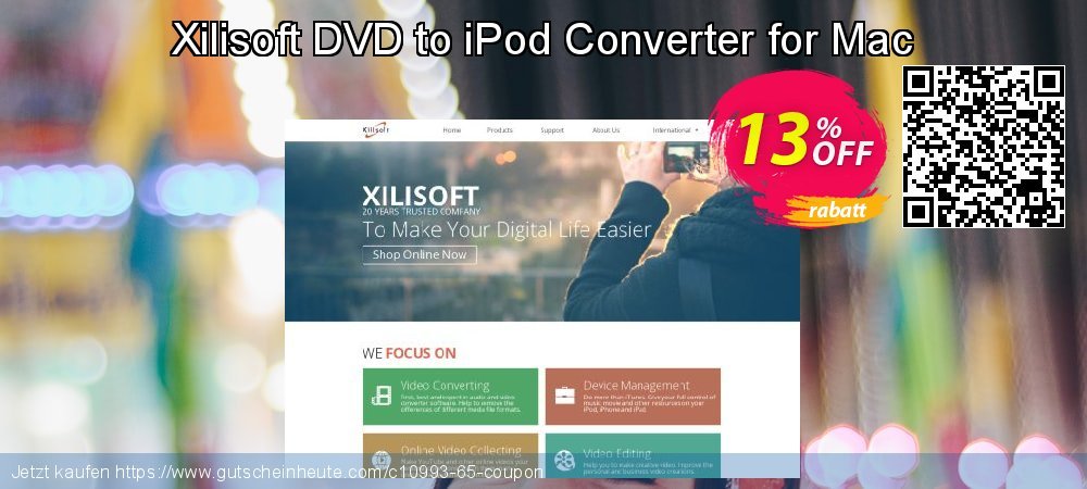 Xilisoft DVD to iPod Converter for Mac umwerfende Beförderung Bildschirmfoto
