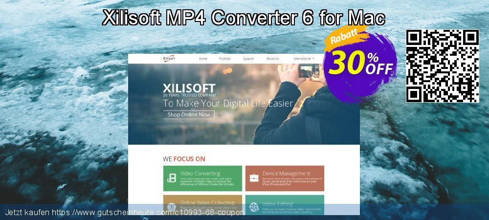Xilisoft MP4 Converter 6 for Mac aufregende Ermäßigungen Bildschirmfoto