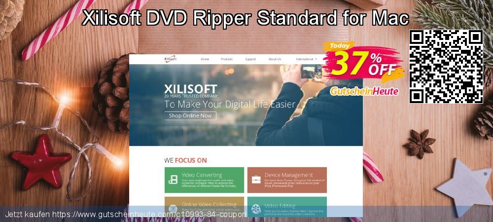 Xilisoft DVD Ripper Standard for Mac super Rabatt Bildschirmfoto