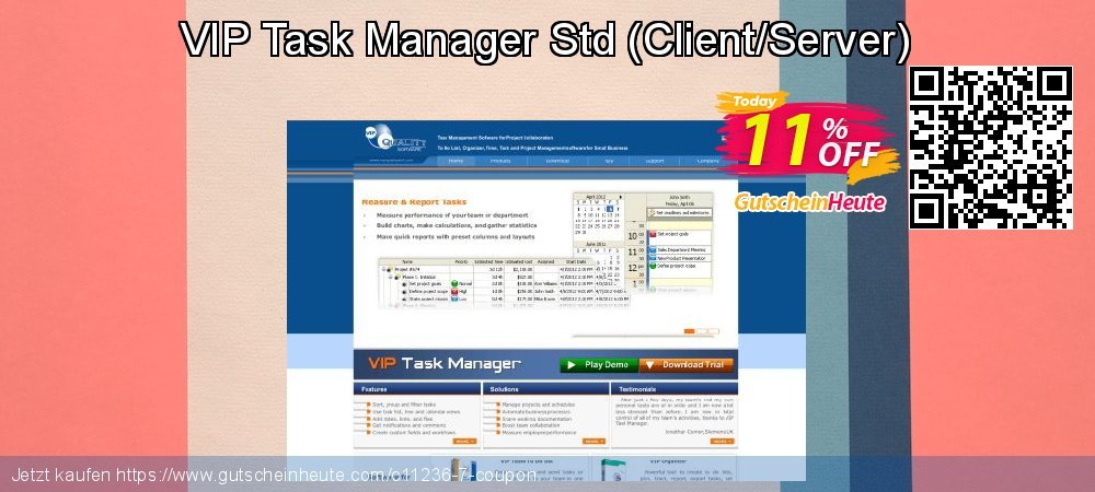VIP Task Manager Std - Client/Server  besten Angebote Bildschirmfoto