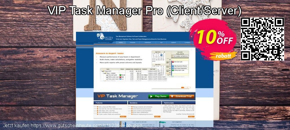 VIP Task Manager Pro - Client/Server  Sonderangebote Promotionsangebot Bildschirmfoto