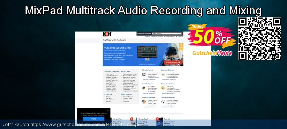 MixPad Multitrack Audio Recording and Mixing toll Disagio Bildschirmfoto
