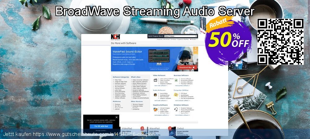 BroadWave Streaming Audio Server faszinierende Außendienst-Promotions Bildschirmfoto