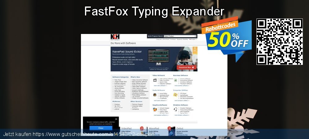 FastFox Typing Expander genial Rabatt Bildschirmfoto