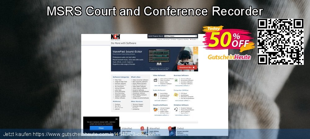 MSRS Court and Conference Recorder spitze Ermäßigungen Bildschirmfoto